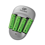 GP PowerBank Quick 3 med 4st 2600 mAh AA NiMH Batterier