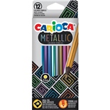 Carioca Metallic Träfärgpennor 12-Pack