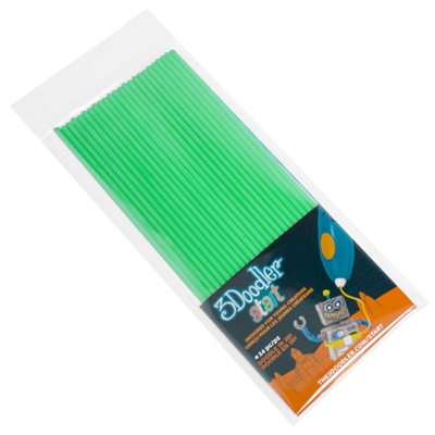 3Doodler Start Plastic Packs Grön 24-Pack, 3DS-ECO07-GREEN-24