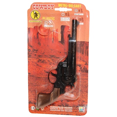 Gonher Cowboy 12-skottspistol i Metall, 2122G