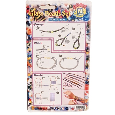 Craft n Fun Glass Beads Set - Box med Glaspärlor, 28936A