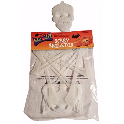 Mr Halloween Scary Skeleton - Självlysande Skelett 90 cm, G1069C