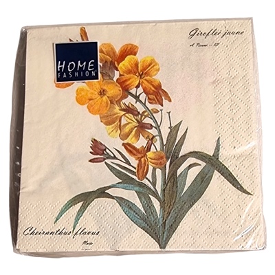 Home Fashion Servett 25x25 cm 20-Pack Wallflowers, 110027